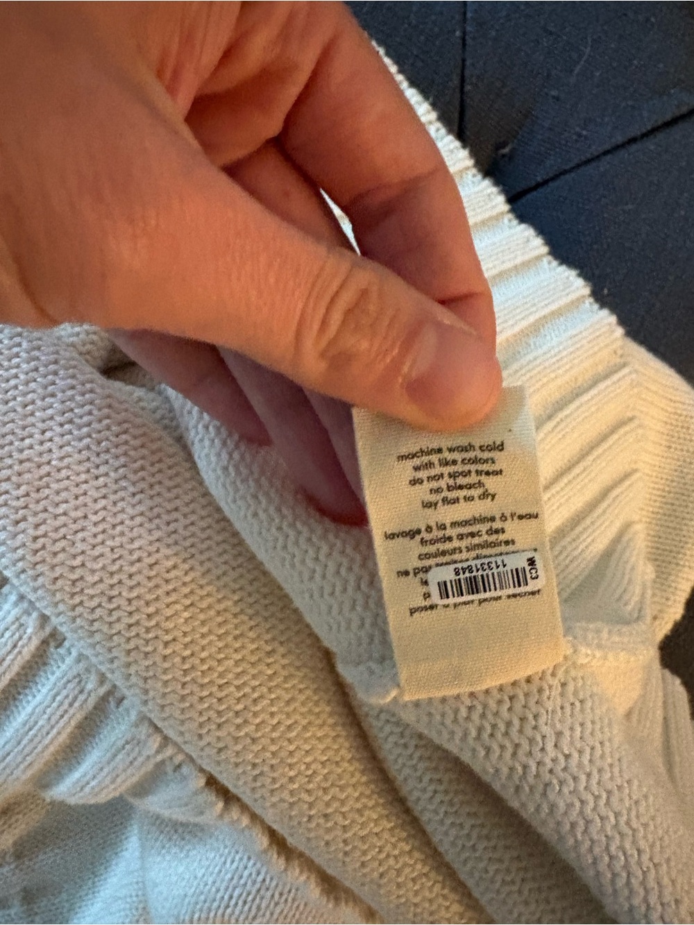 DONNI. Relaxed Crewneck Sweater in Cream - Picture 4 of 9